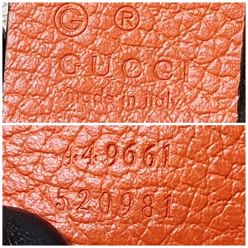 Authentic Gucci Mini Leather Interlocking G Dome … - image 5